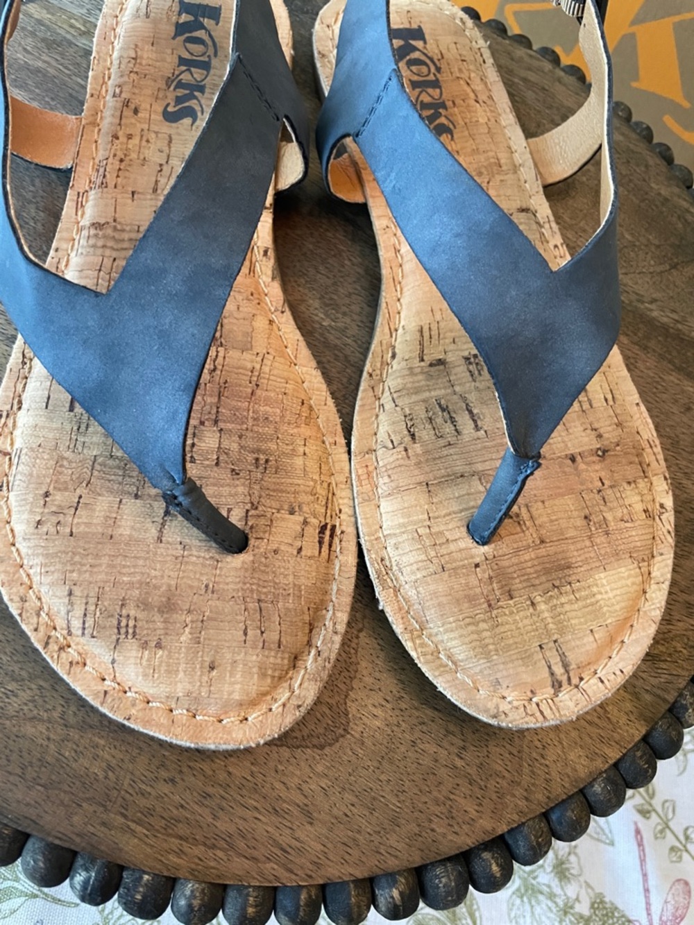 Korks Skylar Blue Denim Thong Sandals 
Size 7 - Picture 5 of 11